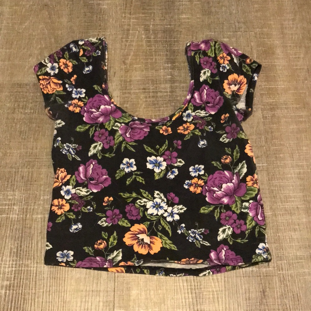 Floral crop top